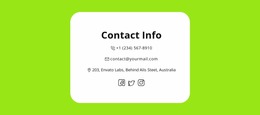 Quick Contacts - HTML Web Page Builder