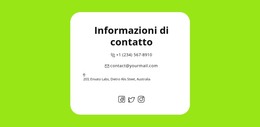Contatti Rapidi - Modello HTML5 Reattivo