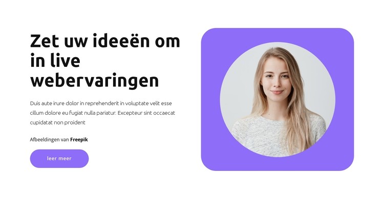 Promotie deskundige CSS-sjabloon