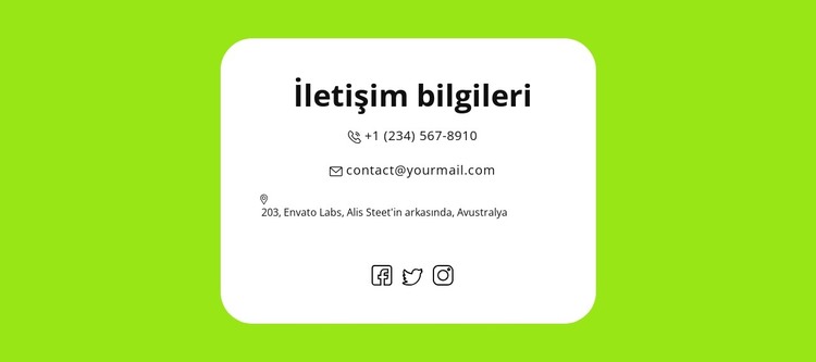 hızlı kişiler HTML Şablonu