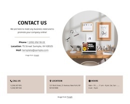 Contact Us Design Clean Flat