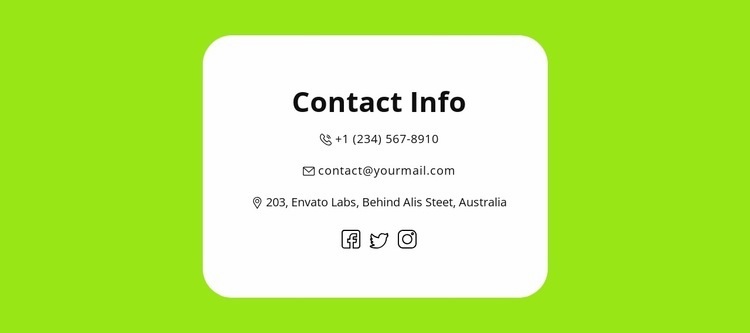 Quick contacts Webflow Template Alternative