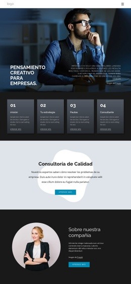 Pensamiento Creativo Para Los Negocios. - Create HTML Page Online