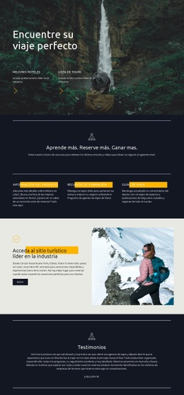 Encuentra Tu Viaje Perfecto - Inspiración De Plantilla HTML5