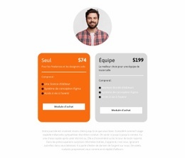 Tarification Simplifiée – Maquette De Site Web Prête À L'Emploi
