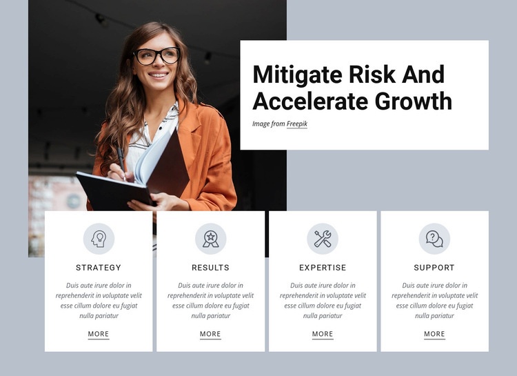 Accelerate growth Homepage Design