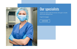 Our Specialists - Free Template