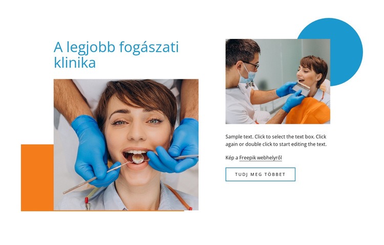 A család fogorvosai Weboldal sablon