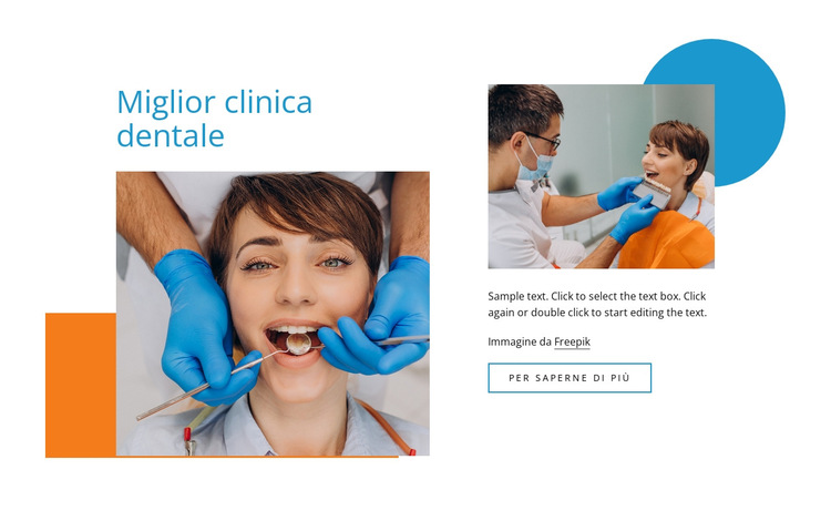 I tuoi dentisti di famiglia Modello di sito Web