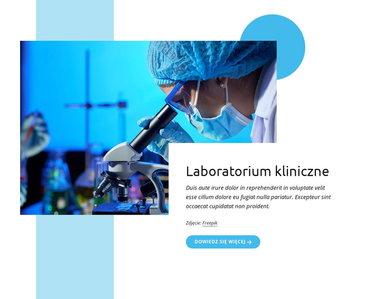 Najlepsze laboratorium kliniczne Motyw WordPress