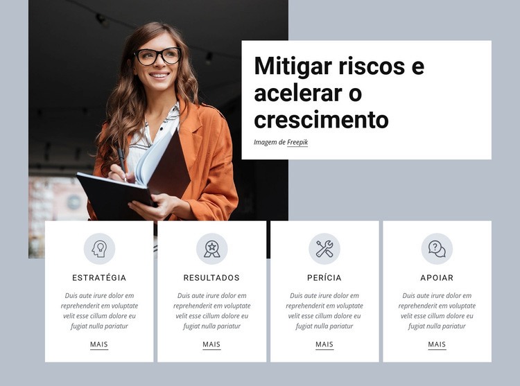 Acelere o crescimento Construtor de sites HTML