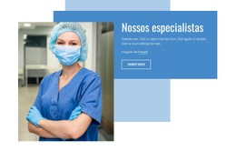 Nossos Especialistas Modelo CSS Premium