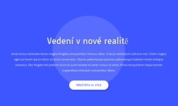 HTML Design Pro Vedení V Nové Realitě