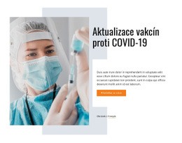 Připraveno K Použití Návrhu Webu Pro Vakcína Na Covid-19
