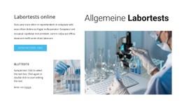 Gemeinsame Labortests HTML-CSS-Websitevorlage