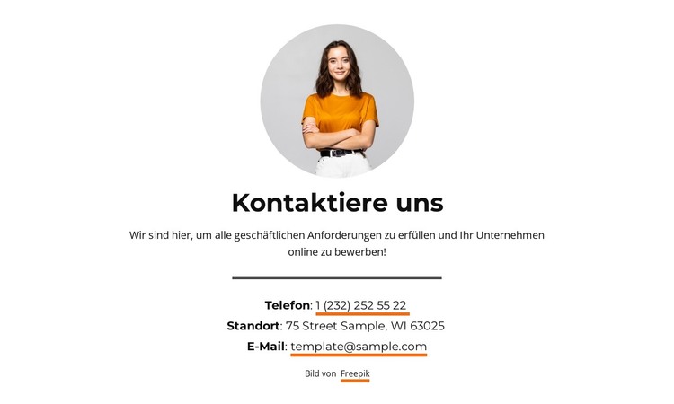 Kommerzielles Wachstum HTML-Vorlage