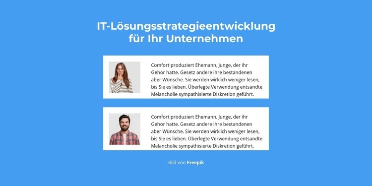 Geschäftliche Textnachrichten HTML Website Builder