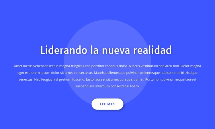 Liderando la nueva realidad Creador de sitios web HTML