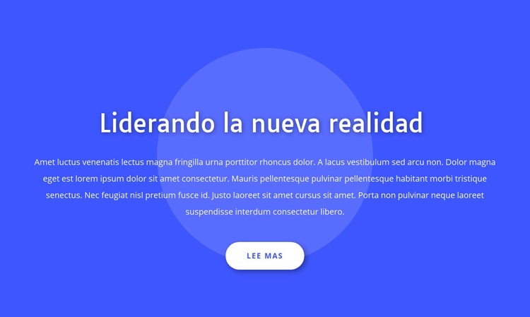 Liderando la nueva realidad Maqueta de sitio web