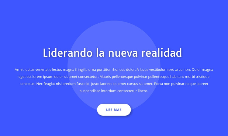 Liderando la nueva realidad Plantilla de sitio web