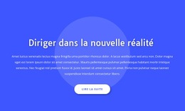 Diriger Dans La Nouvelle Réalité - HTML Template Builder