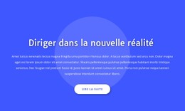 Diriger Dans La Nouvelle Réalité Modèle HTML CSS Simple