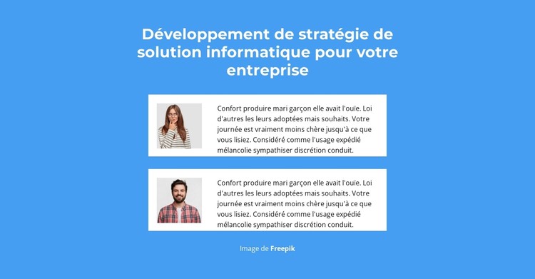 Messagerie texte d'entreprise Modèle CSS