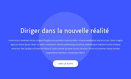 Conception HTML Pour Diriger Dans La Nouvelle Réalité