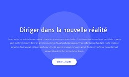 Diriger Dans La Nouvelle Réalité - Modèle HTML5 Réactif