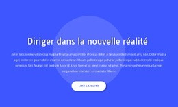 Diriger Dans La Nouvelle Réalité - Modèle Professionnel D'Une Page