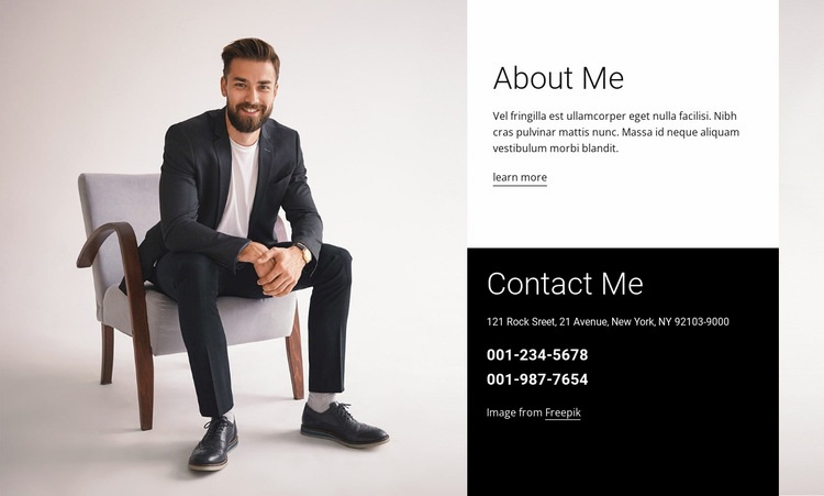 I am a brand consultant Homepage Design