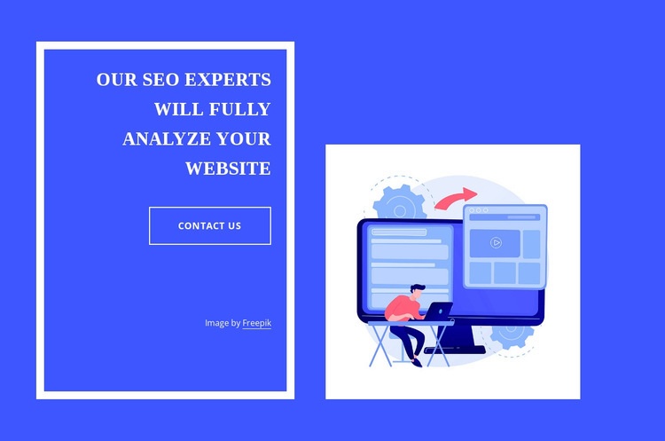 Our seo experts Homepage Design