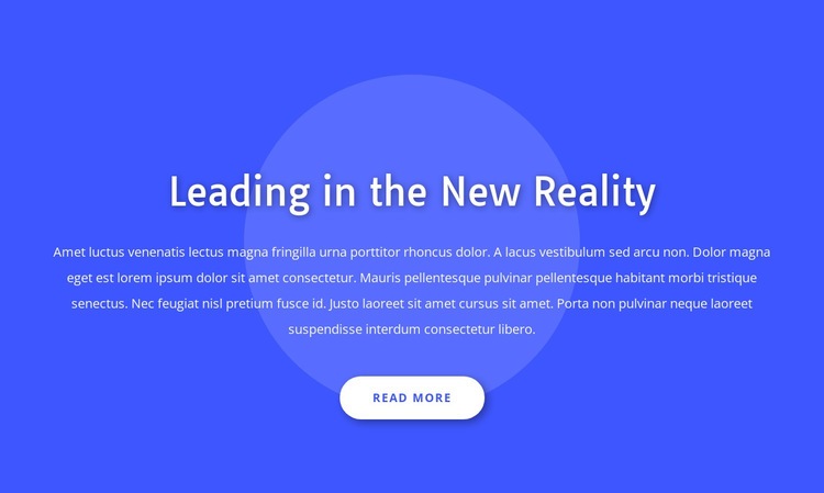 Leading in the new reality Html Code Example