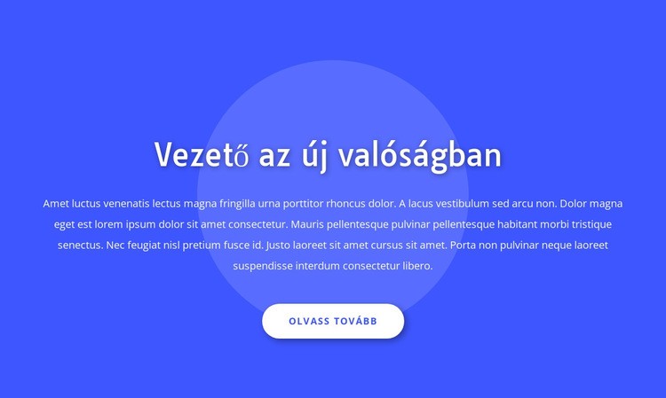 Vezető az új valóságban WordPress Téma