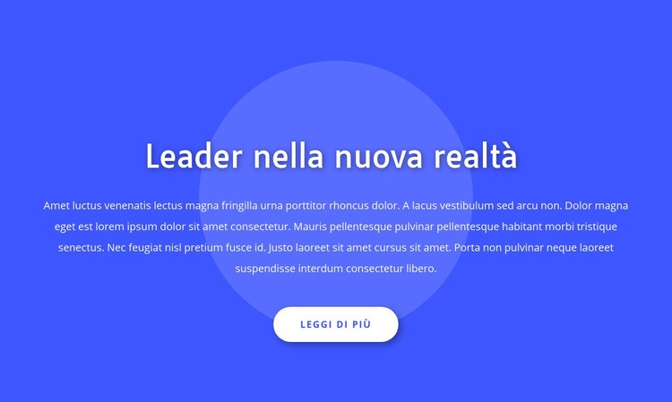 Leader nella nuova realtà Progettazione di siti web