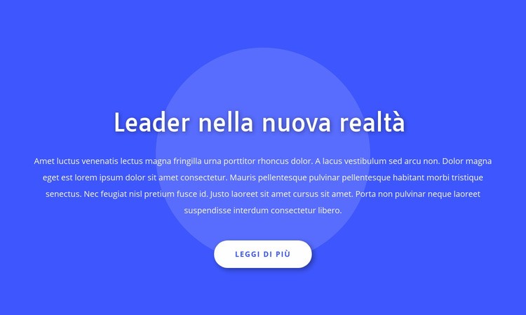 Leader nella nuova realtà Mockup del sito web