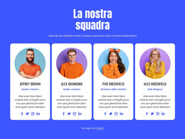 Il Nostro Team Di Professionisti - Modello Di Pagina HTML