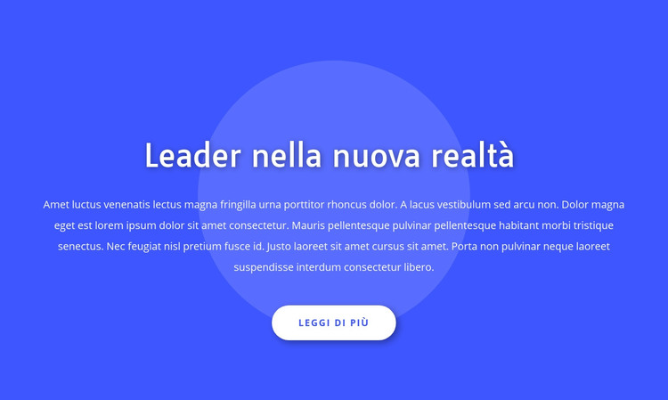 Leader nella nuova realtà Modello HTML