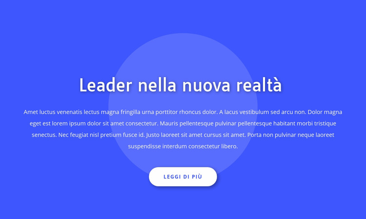 Leader nella nuova realtà Modello Joomla