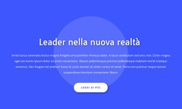 Leader Nella Nuova Realtà - Modello Professionale Di Una Pagina