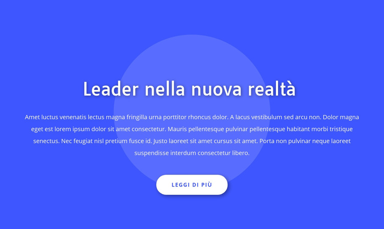 Leader nella nuova realtà Modello di sito Web