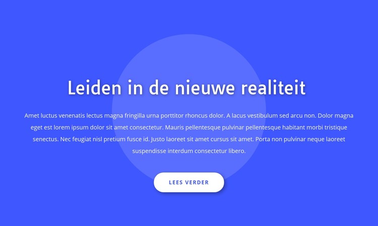 Leiden in de nieuwe realiteit CSS-sjabloon