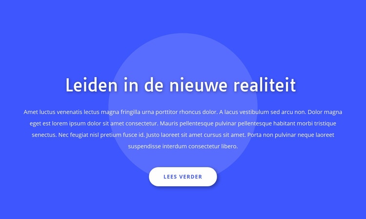 Leiden in de nieuwe realiteit Html Website Builder