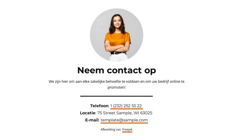 Commerciële groei HTML5-sjabloon