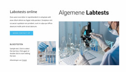 Gemeenschappelijke Laboratoriumtests - Multifunctionele Joomla-Sjabloon