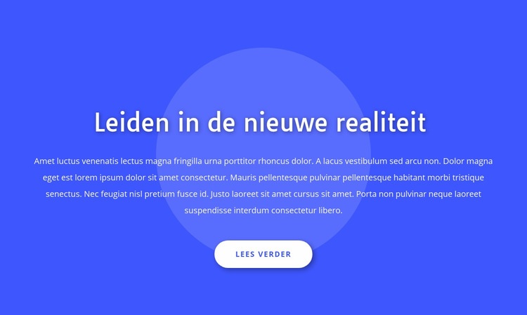 Leiden in de nieuwe realiteit Website Builder-sjablonen