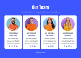 Our Professional Team - HTML Page Template