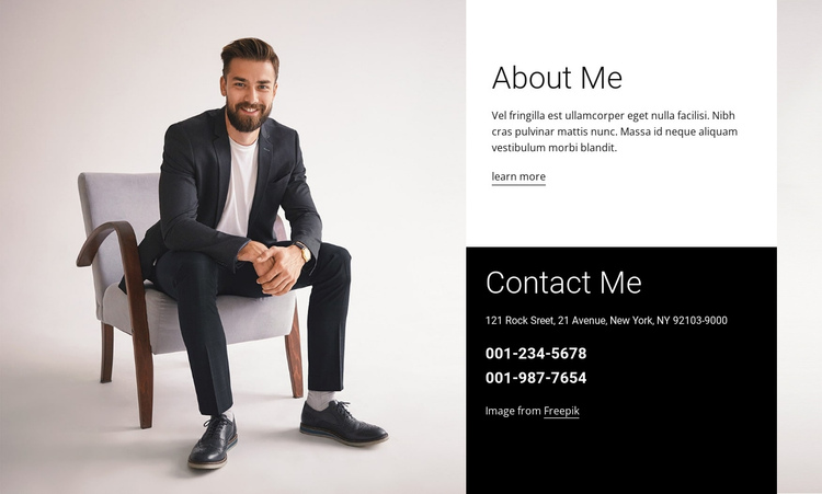 I am a brand consultant One Page Template