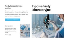Typowe Testy Laboratoryjne - Responsywny Szablon HTML5