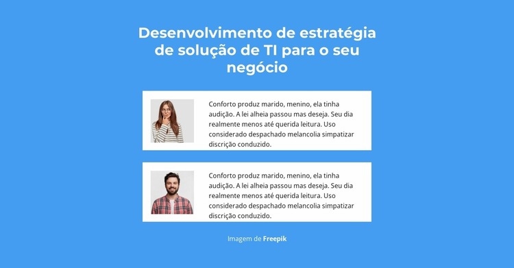 Mensagens de texto comerciais Modelos de construtor de sites